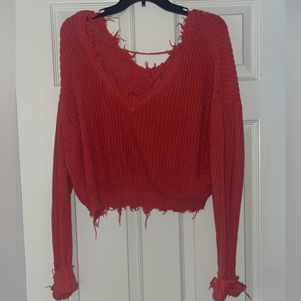 Coral sweater